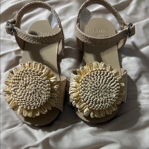 Janie and Jack Beige and Cream Kids Sandals
